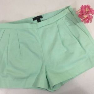 J CREW City Shorts Mint Green Size 2 Preppy